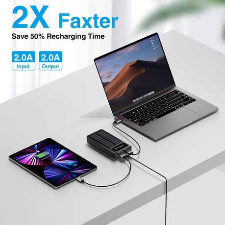 Solar Power Bank 36800mAh