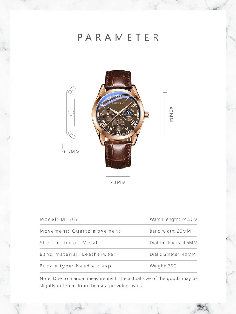 Luxury Brand Watch Men Quartz Watches Relogio Masculino Leather Strap